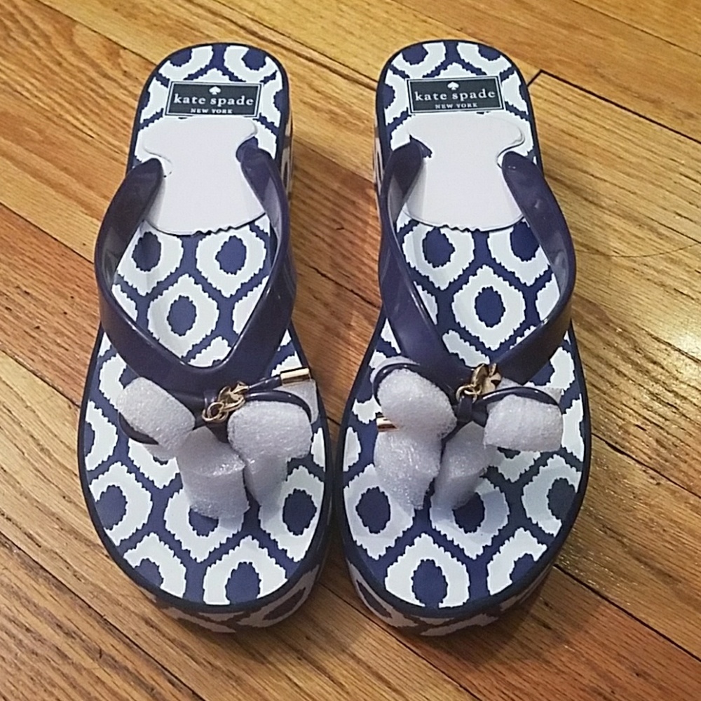Kate Spade platform thong sandals